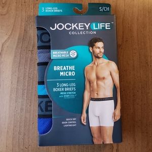 NWT Jockey Life Mens Long-Leg Boxer Briefs